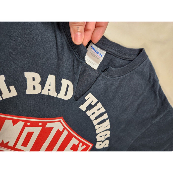 Sz Sm Motley Crue 2014 Final Tour All Bad Things Must Come To An End Shirt Black - Picture 4 of 10